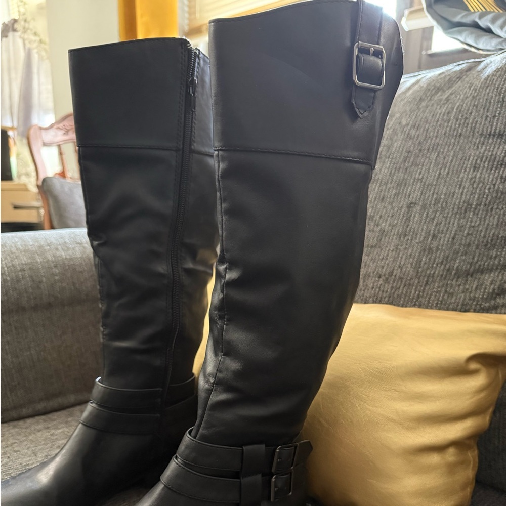 American Eagle Outfitters Black Over the Knee Boots